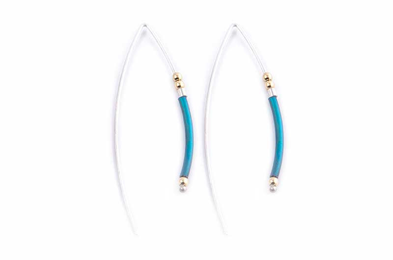 Cleopatra Earrings - Teal Green
