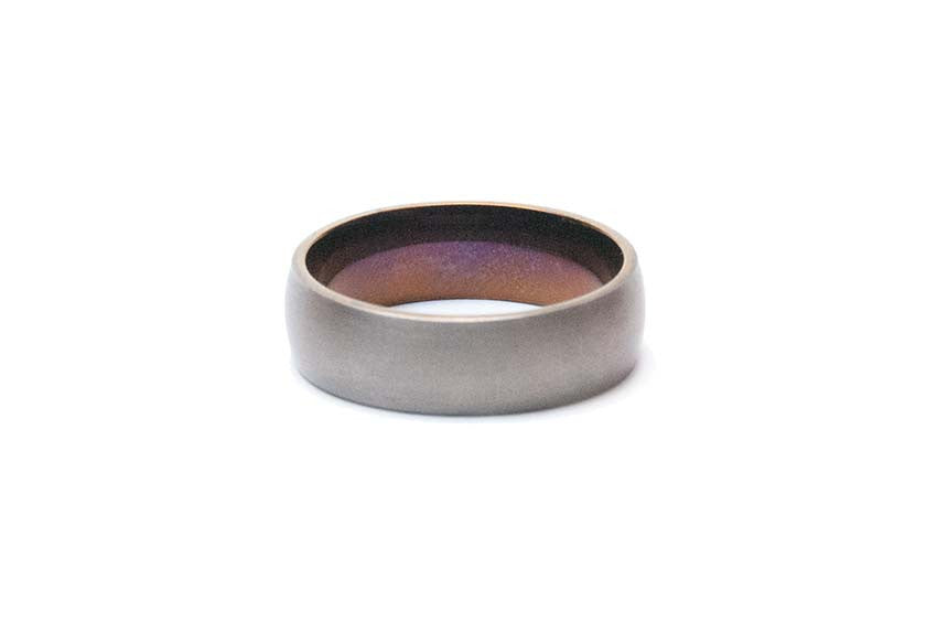Titanium Band with Inner Colour 8mm