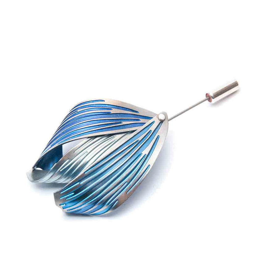 Three Petal Pin - Blue/Green