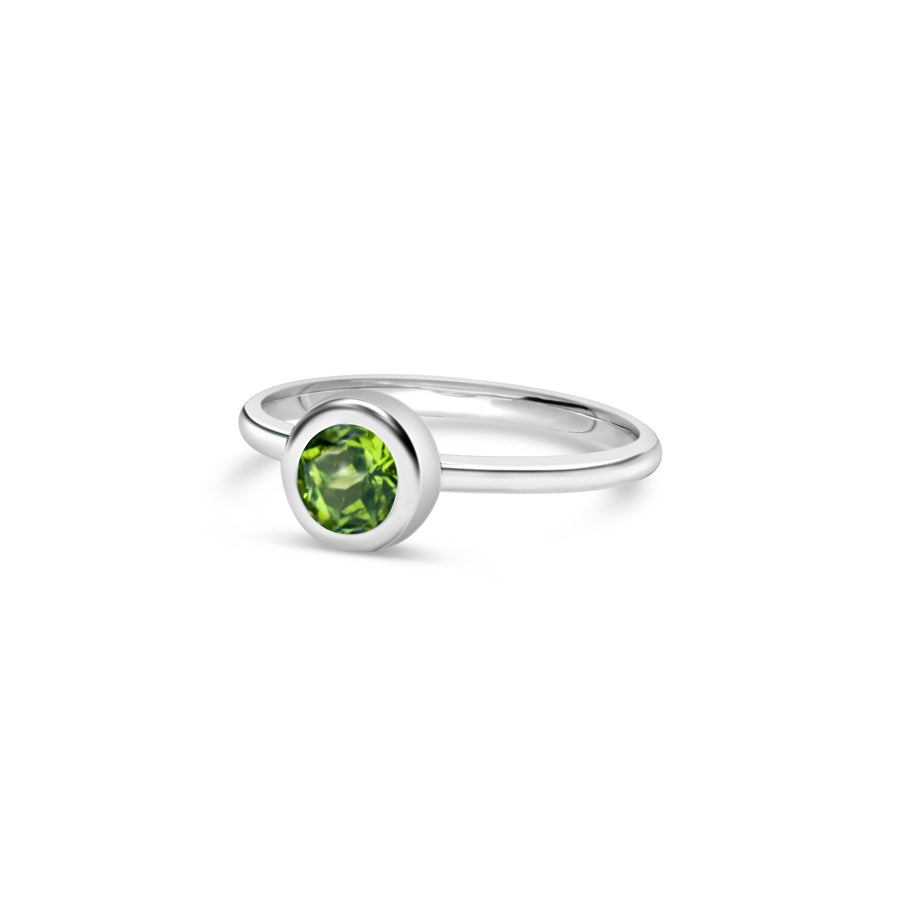 Sterling Silver & Peridot Ring